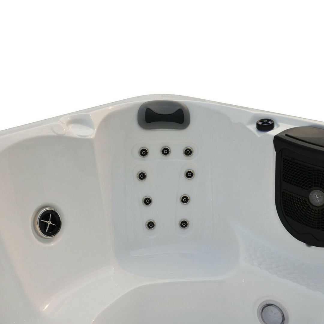 Miami Spas Monterey 34-Jet 5 Person Hot Tub in Pure White - Delivered and Installed