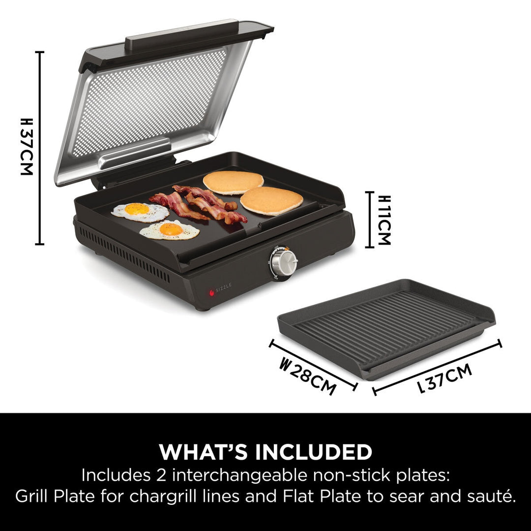 Ninja Sizzle Indoor Grill & Flat Plate, GR101UK