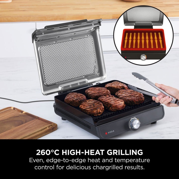 Ninja Sizzle Indoor Grill & Flat Plate, GR101UK