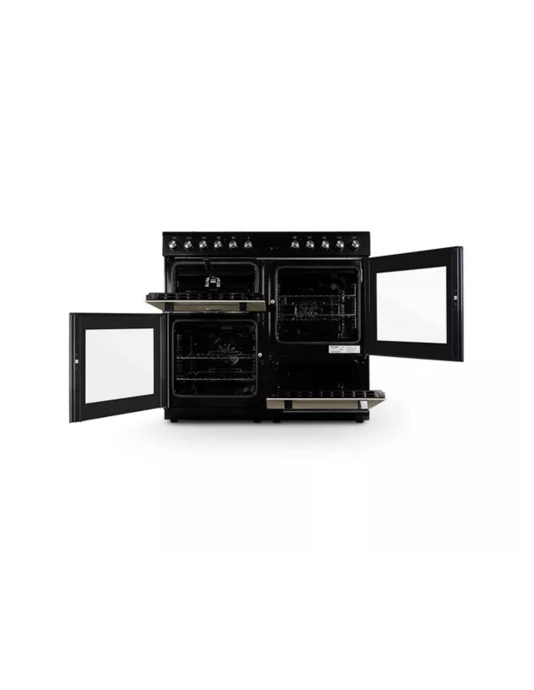 MONTPELLIER MDFRC100C 100 cm Dual Fuel Range Cooker - Cream & Chrome Made in Germany