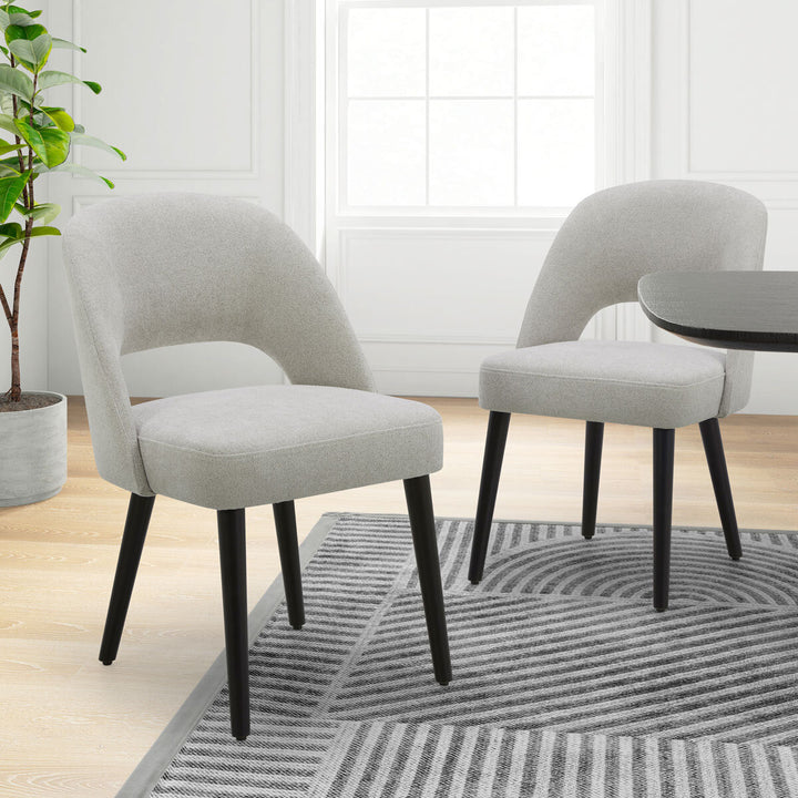 Gilman Creek Kobe Beige Fabric Dining Chairs, 2 Pack