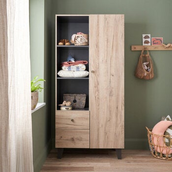 Tutti Bambini Como 4 Piece Nursery Set with Sprung Mattress, Distressed Oak