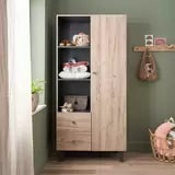 Tutti Bambini Como 4 Piece Nursery Set with Sprung Mattress, Distressed Oak