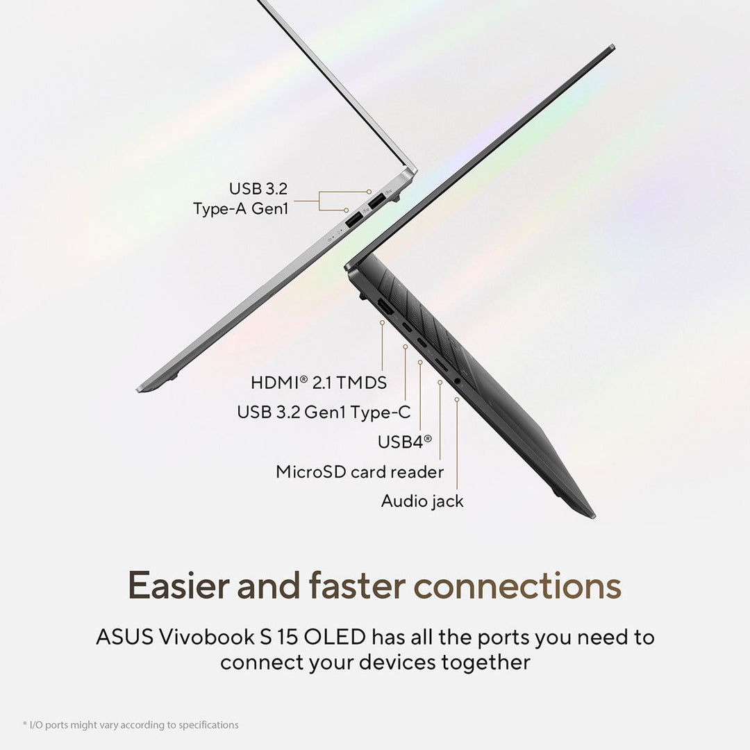 ASUS Vivobook S, AMD Ryzen AI 9, 32GB RAM, 1TB SSD, 15.6 Inch OLED Laptop, M5506WA-MA042W