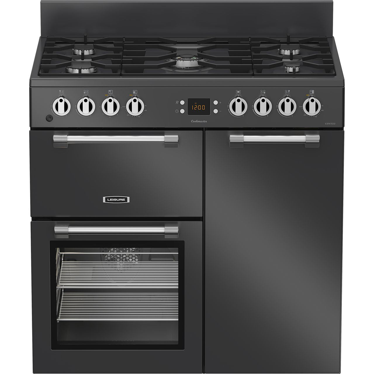 Leisure Cookmaster CK90F232T 90cm wide Dual Fuel Range Cooker with Gas Hob - Anthracite