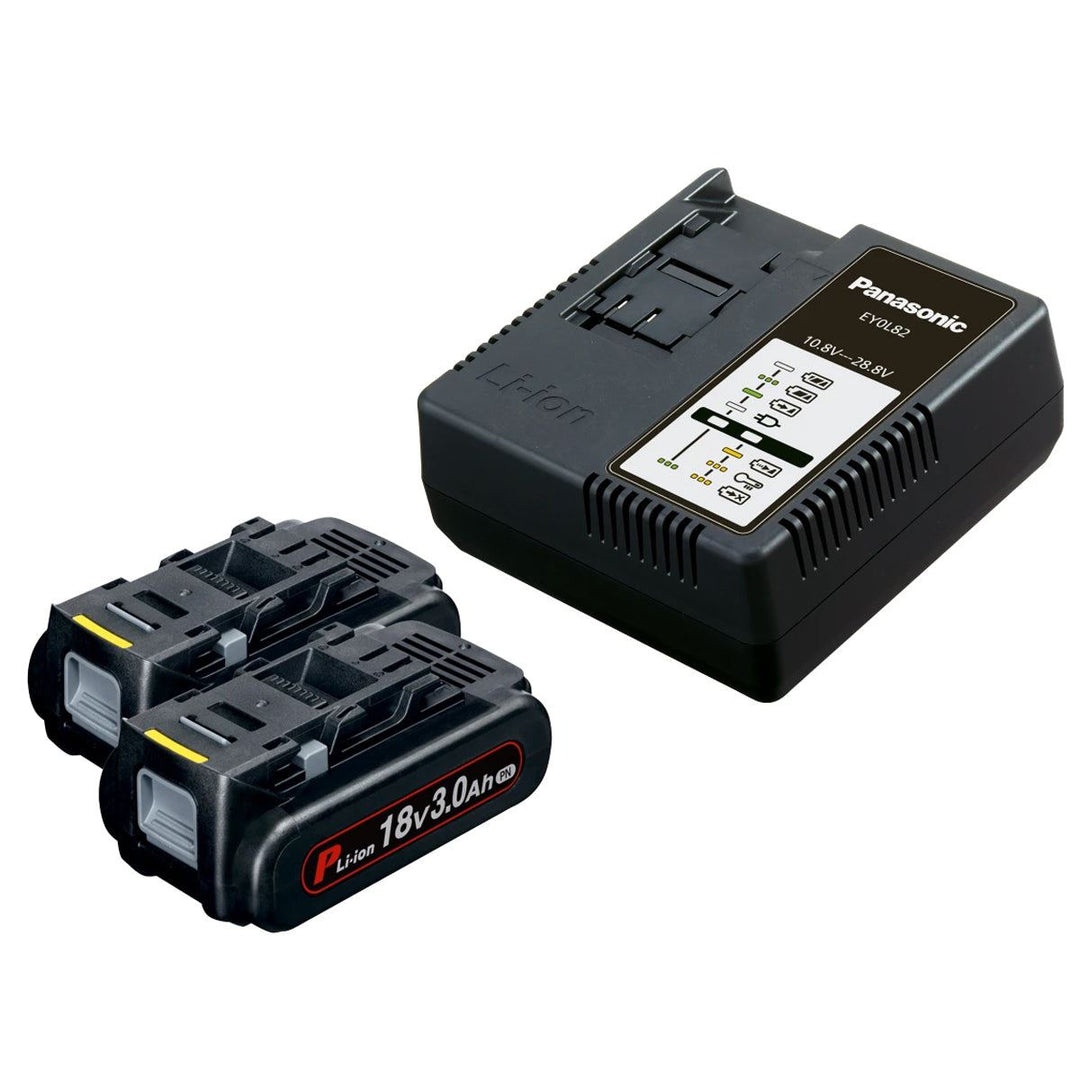 Panasonic PANC953B32 EYC954B32 18V Battery 2 x 3.0Ah Li-ion &amp; Charger Kit