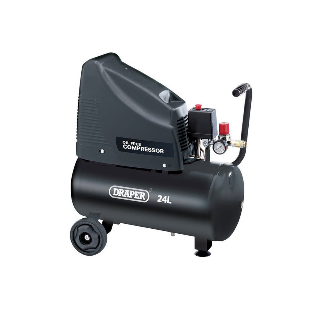 Draper 230v (1.5HP/1.1KW) Oil-Free 24L Compressor and Air Tool Kit