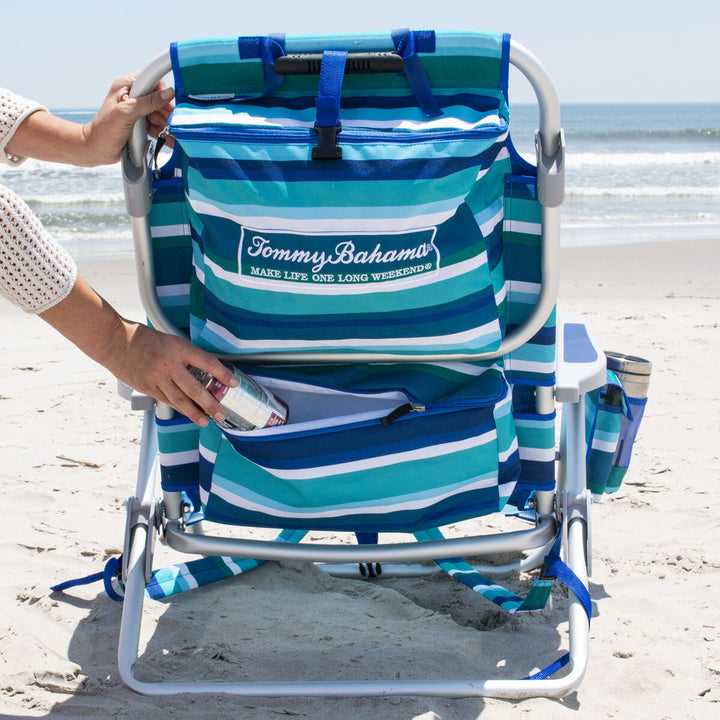 Tommy Bahama Backpack Beach Chair in Blue