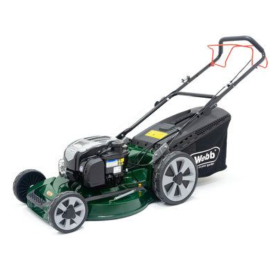 Webb 53cm Briggs &amp; Stratton Self Propelled Petrol Lawnmower 161cc