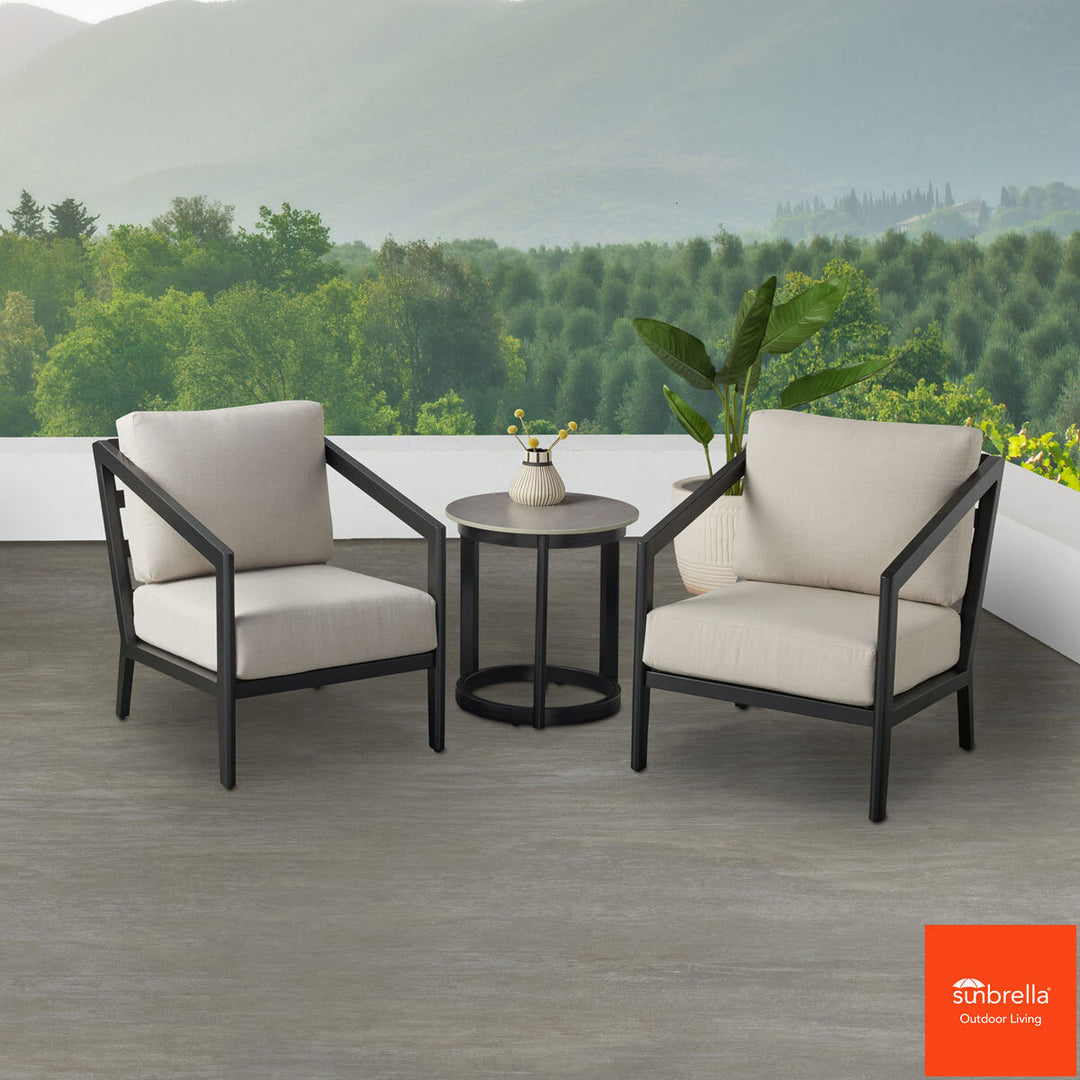 Agio Formia 3 Piece Bistro Patio Set + Cover