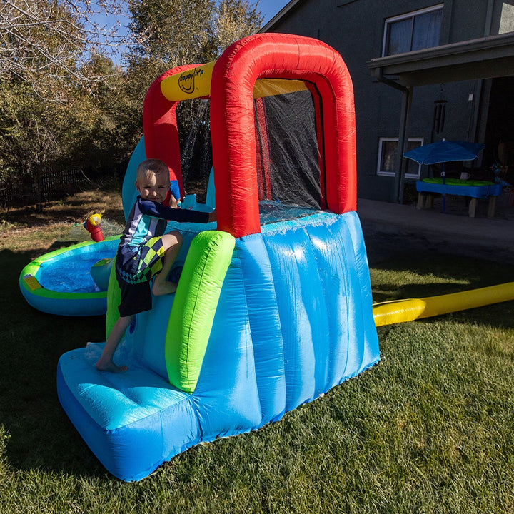 Happy Hop Ultimate Climb, Spray &amp; Bounce Water Slide Pool (3+ Years)