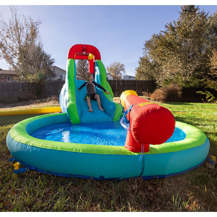 Happy Hop Ultimate Climb, Spray &amp; Bounce Water Slide Pool (3+ Years)