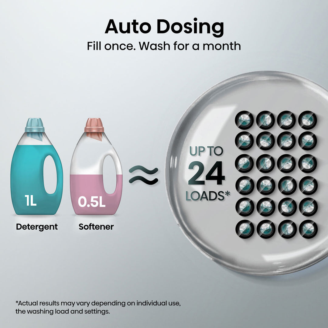 Hisense WD5S1045BB 10.5/6kg, Washer Dryer, D Rated in Black