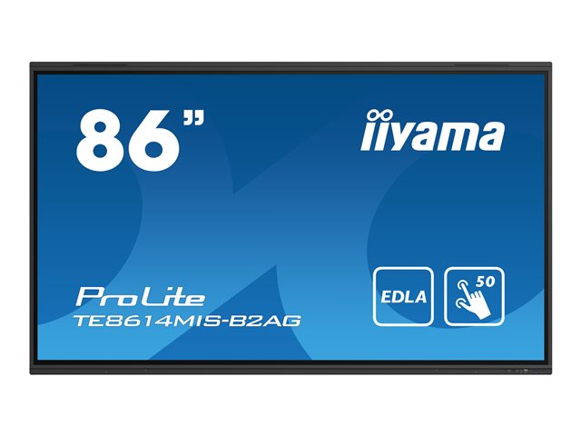 TieDex UK iiyama ProLite TE8614MIS-B2AG 86" Class (85.6" viewable) LED-backlit LCD display - 4K - for digital signage / interactive communication