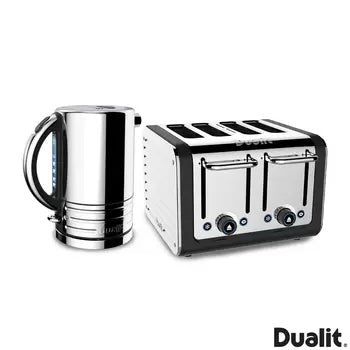 Dualit Architect Kettle &amp; 4 Slot Toaster, Matt Black