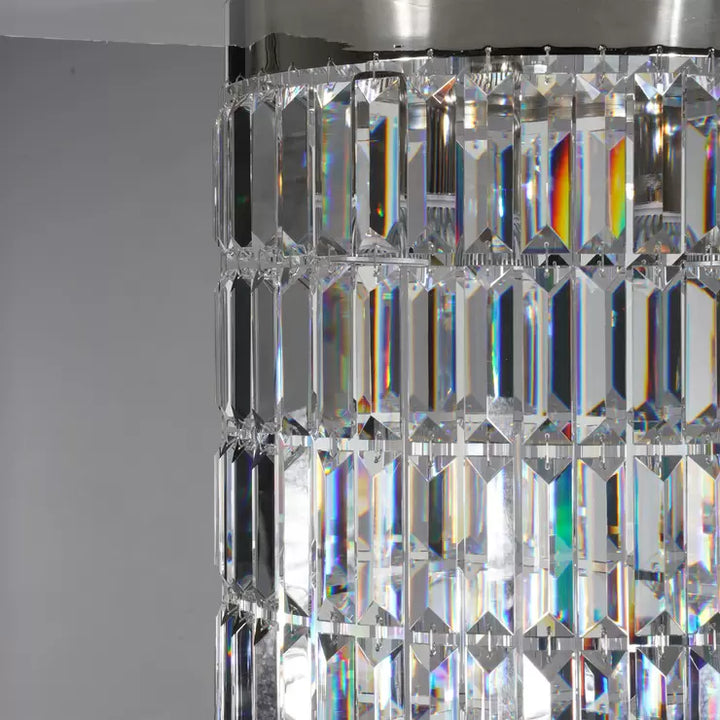 Washington Chrome &amp; Clear Crystal Chandelier 40cm