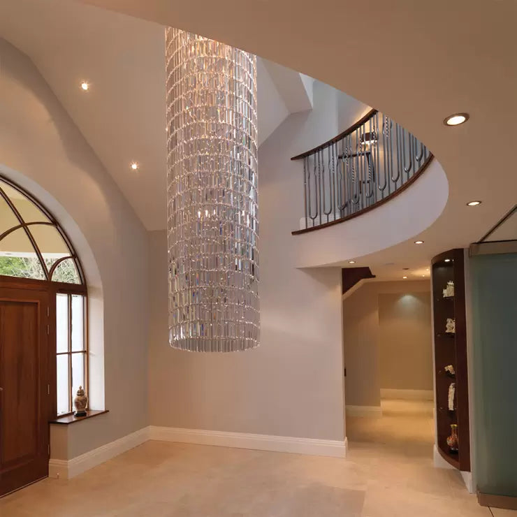 Washington Chrome &amp; Clear Crystal Chandelier 40cm