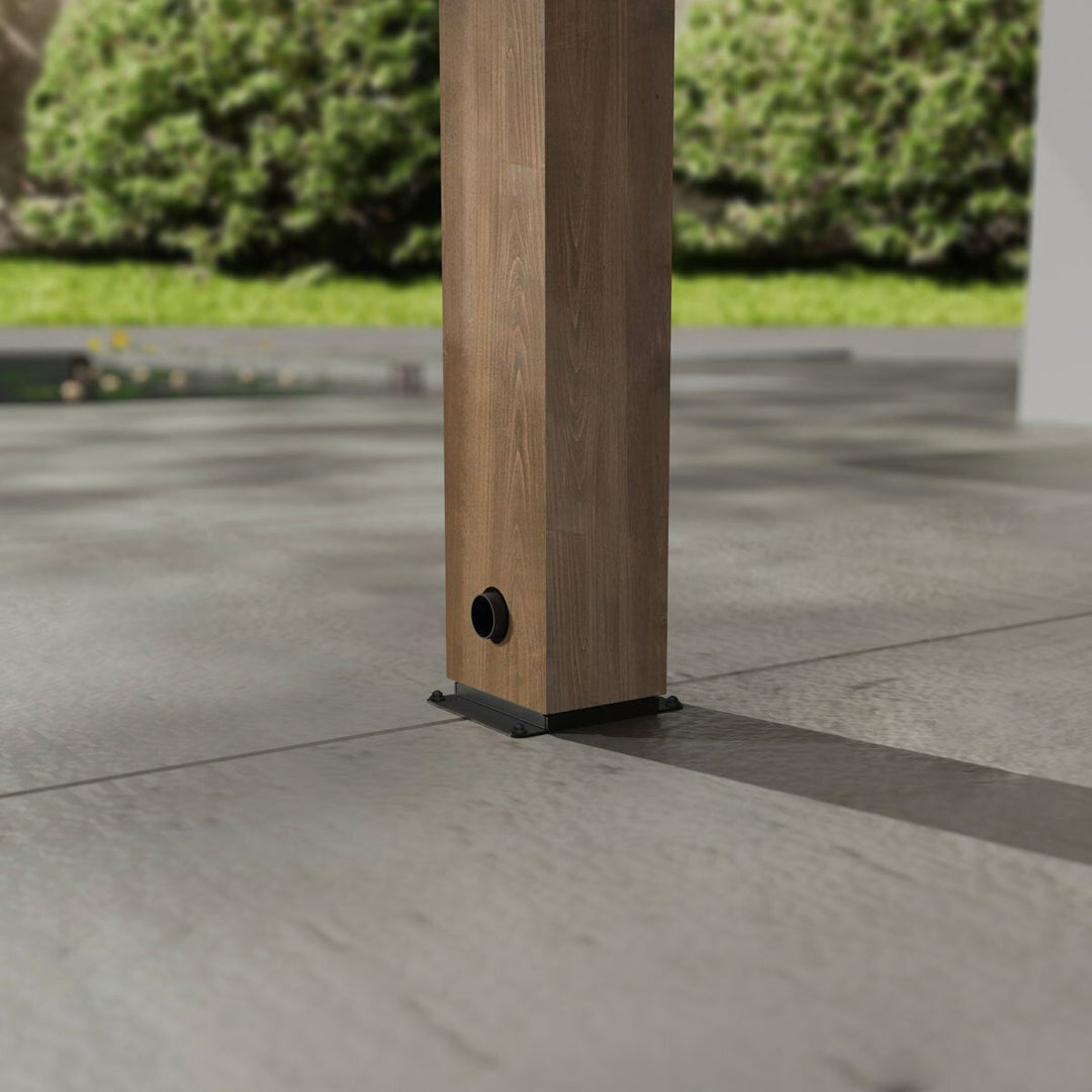 Palram Canopia Helsinki 9ft 10" x 11ft 2" (3m x 3.4m) Cedar Wood Patio Cover