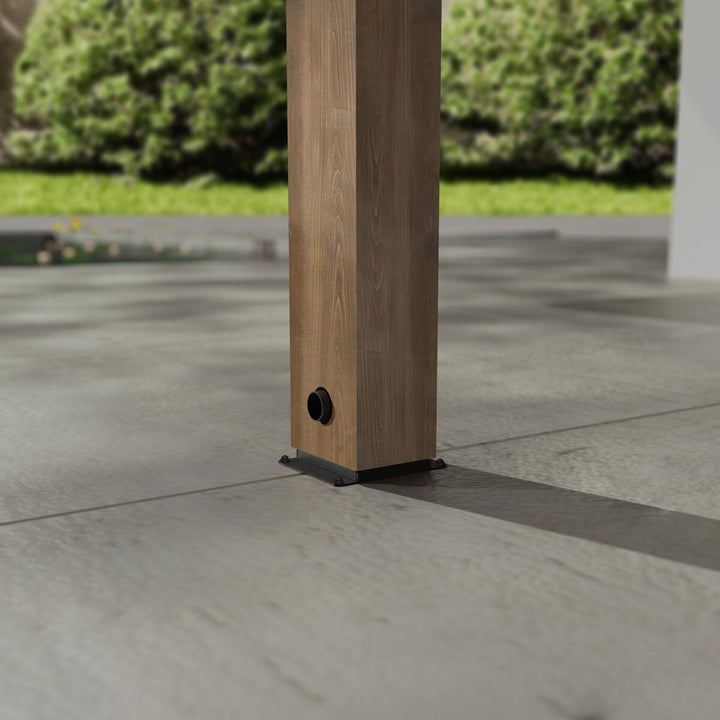 Palram Canopia Helsinki 9ft 10" x 21ft 10" (3m x 6.65m) Cedar Wood Patio Cover