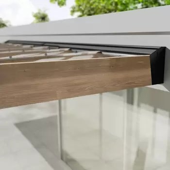 Palram Canopia Helsinki 9ft 10" x 17ft 7" (3m x 5.35m) Cedar Wood Patio Cover