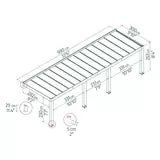 Palram Canopia Helsinki 9ft 10" x 32ft 6" (3m x 9.9m) Cedar Wood Patio Cover