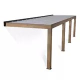 Palram Canopia Helsinki 9ft 10" x 32ft 6" (3m x 9.9m) Cedar Wood Patio Cover