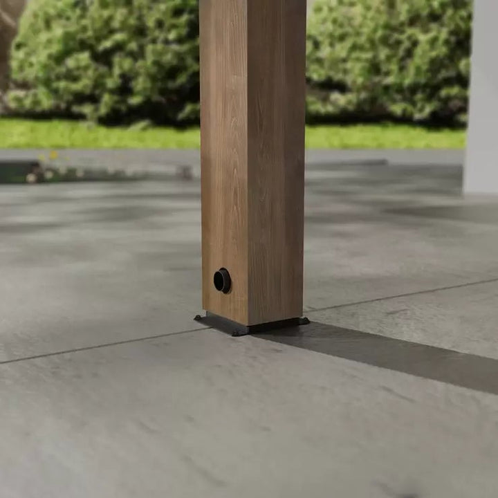 Palram Canopia Helsinki 9ft 10" x 32ft 6" (3m x 9.9m) Cedar Wood Patio Cover