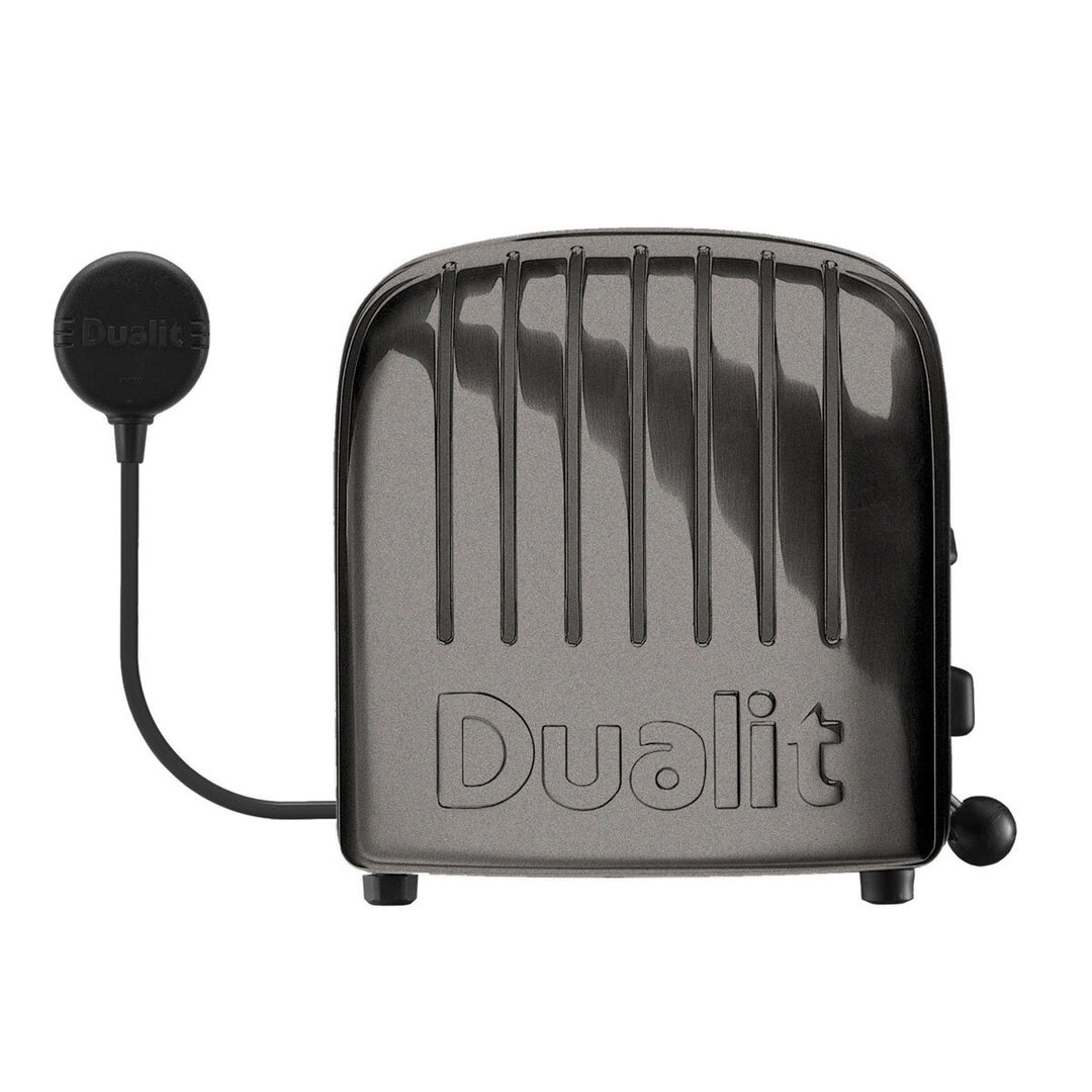 Dualit 4 Slot Classic Toaster With Sandwich Cage, Metallic Charcoal 40593