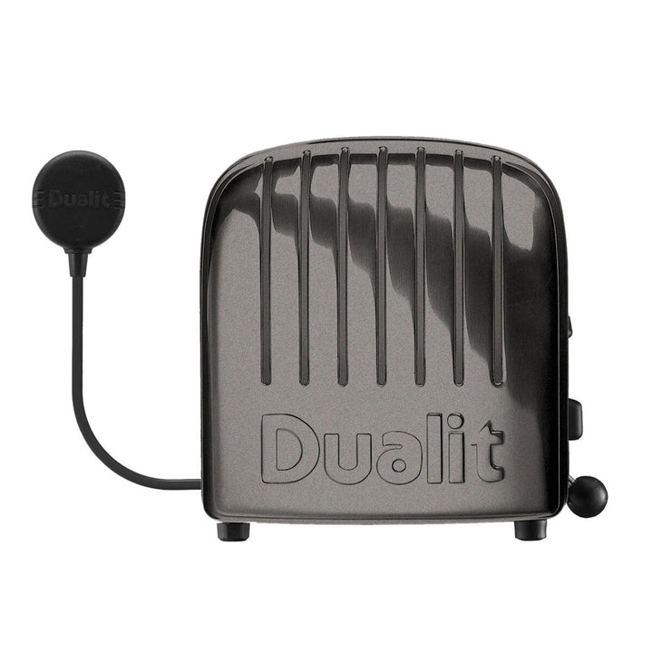 Dualit 4 Slot Classic Toaster With Sandwich Cage, Metallic Charcoal 40593