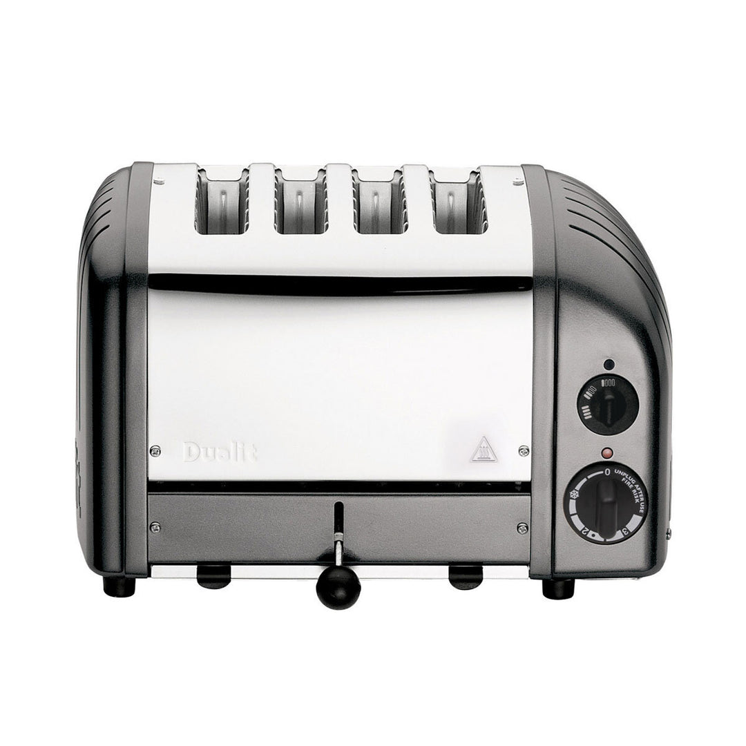 Dualit 4 Slot Classic Toaster With Sandwich Cage, Metallic Charcoal 40593