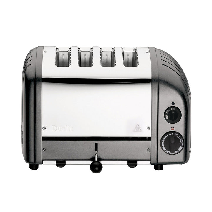Dualit 4 Slot Classic Toaster With Sandwich Cage, Metallic Charcoal 40593