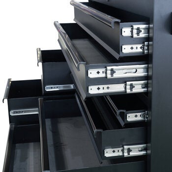 Hilka 55" (140cm) Industrial 8 Drawer Tool Trolley