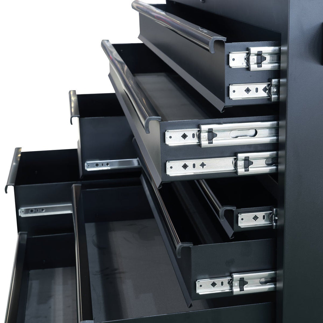 Hilka 55" (140cm) Industrial 8 Drawer Tool Trolley