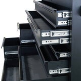 Hilka 55" (140cm) Industrial 8 Drawer Tool Trolley