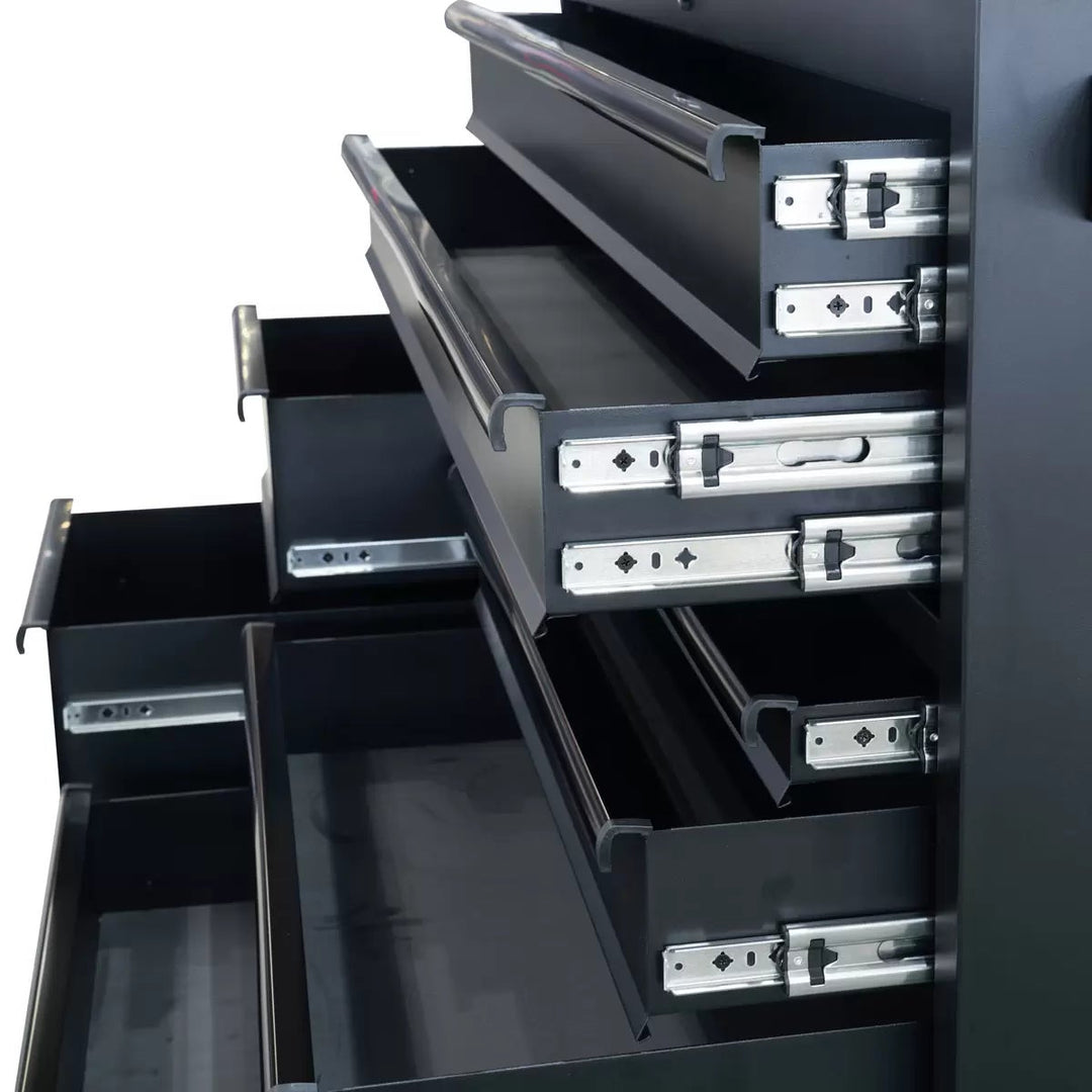 Hilka 55" (140cm) Industrial 8 Drawer Tool Trolley