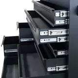 Hilka 55" (140cm) Industrial 8 Drawer Tool Trolley