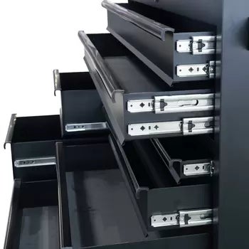 Hilka 55" (140cm) Industrial 8 Drawer Tool Trolley