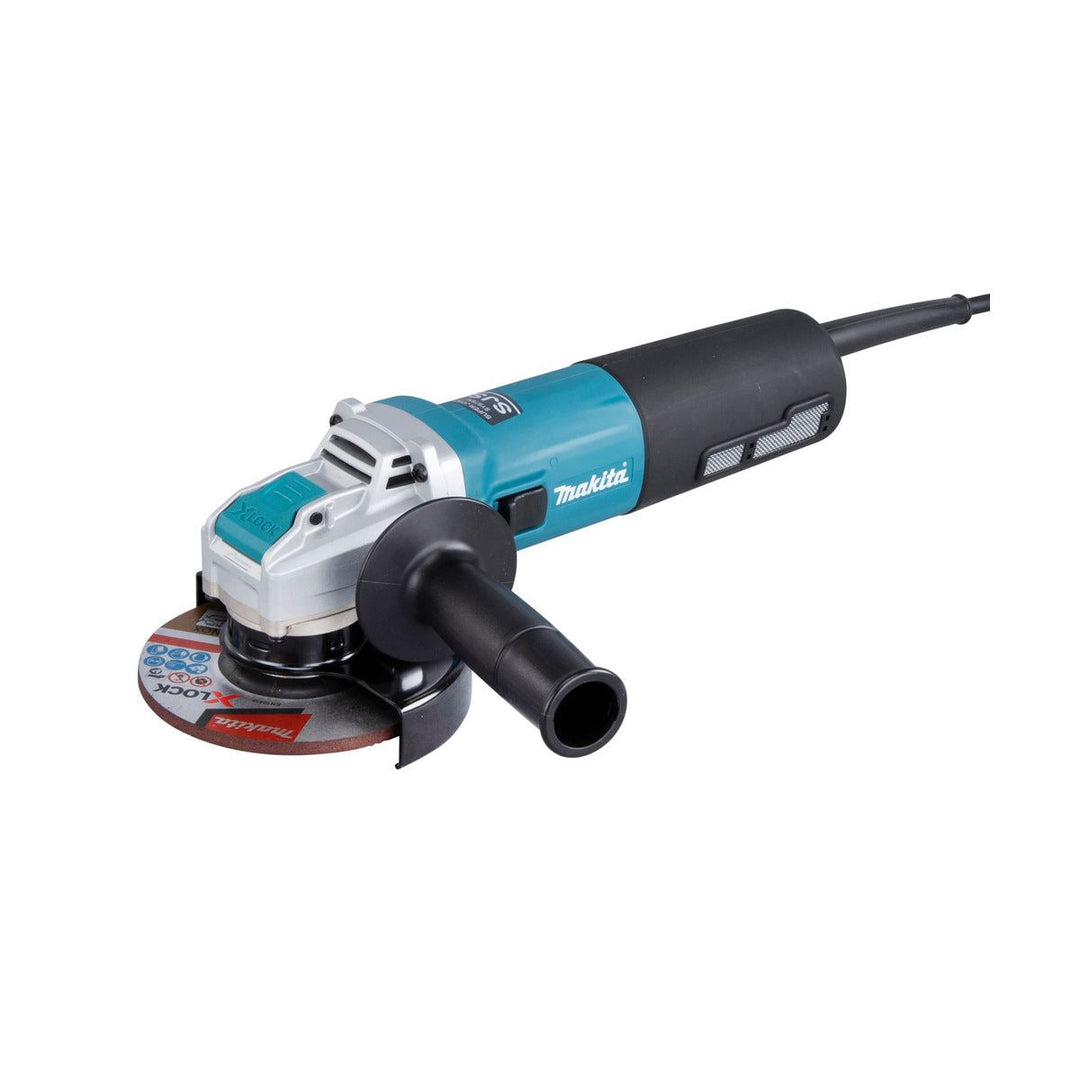 Makita GA5080RX05/2 125mm Corded Angle Grinder 240V Heavy-Duty Grinder for Precision Cutting &amp; Grinding