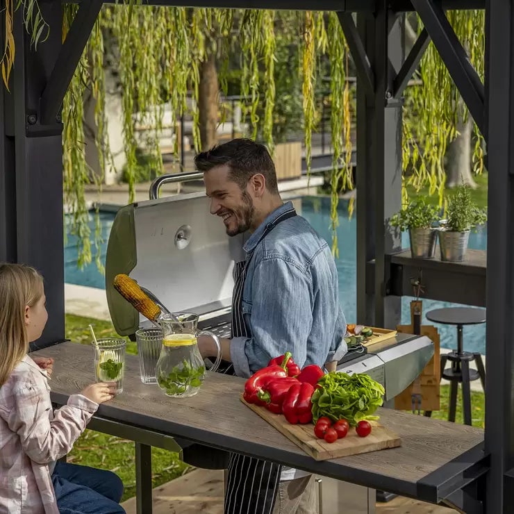 Keter Grill Gazebo 8ft 1" x 6ft 7" (2.47 x 2m)