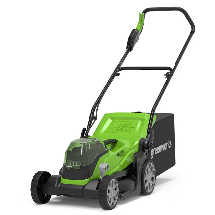Greenworks 48V 36cm Cordless Lawn Mower &amp; 24V 25cm Line Trimmer Bundle