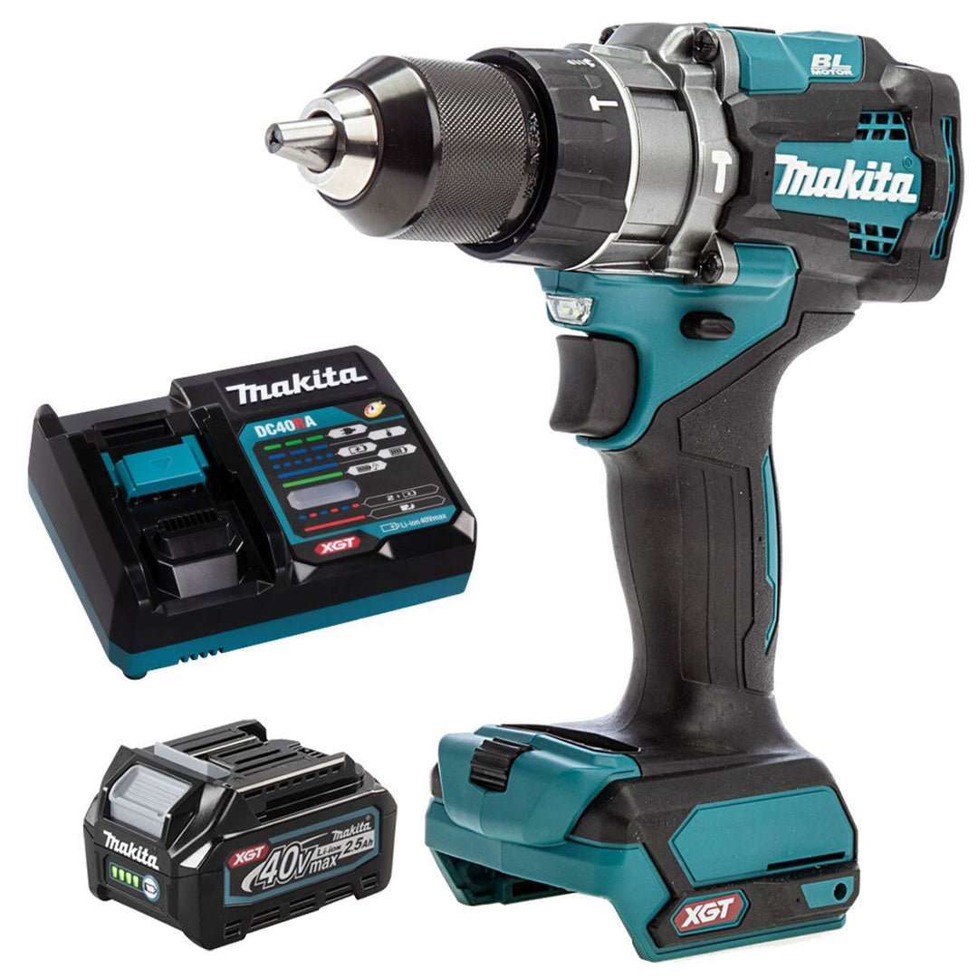 Makita HP001GZ 40V Brushless Combi Drill With 1 x 2.5Ah Battery &amp; Charger