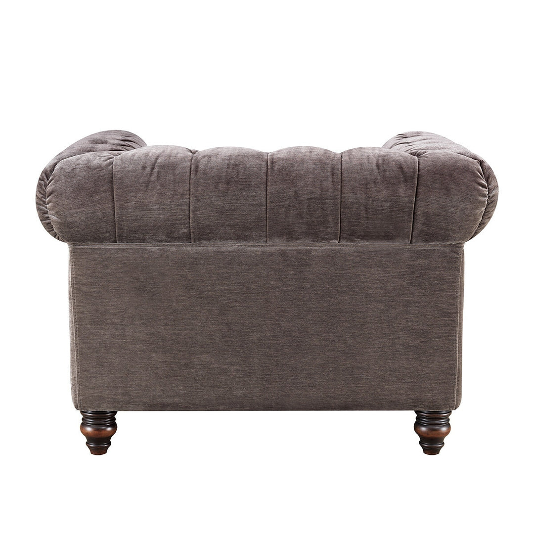 Allington Grey Fabric Chesterfield Armchair
