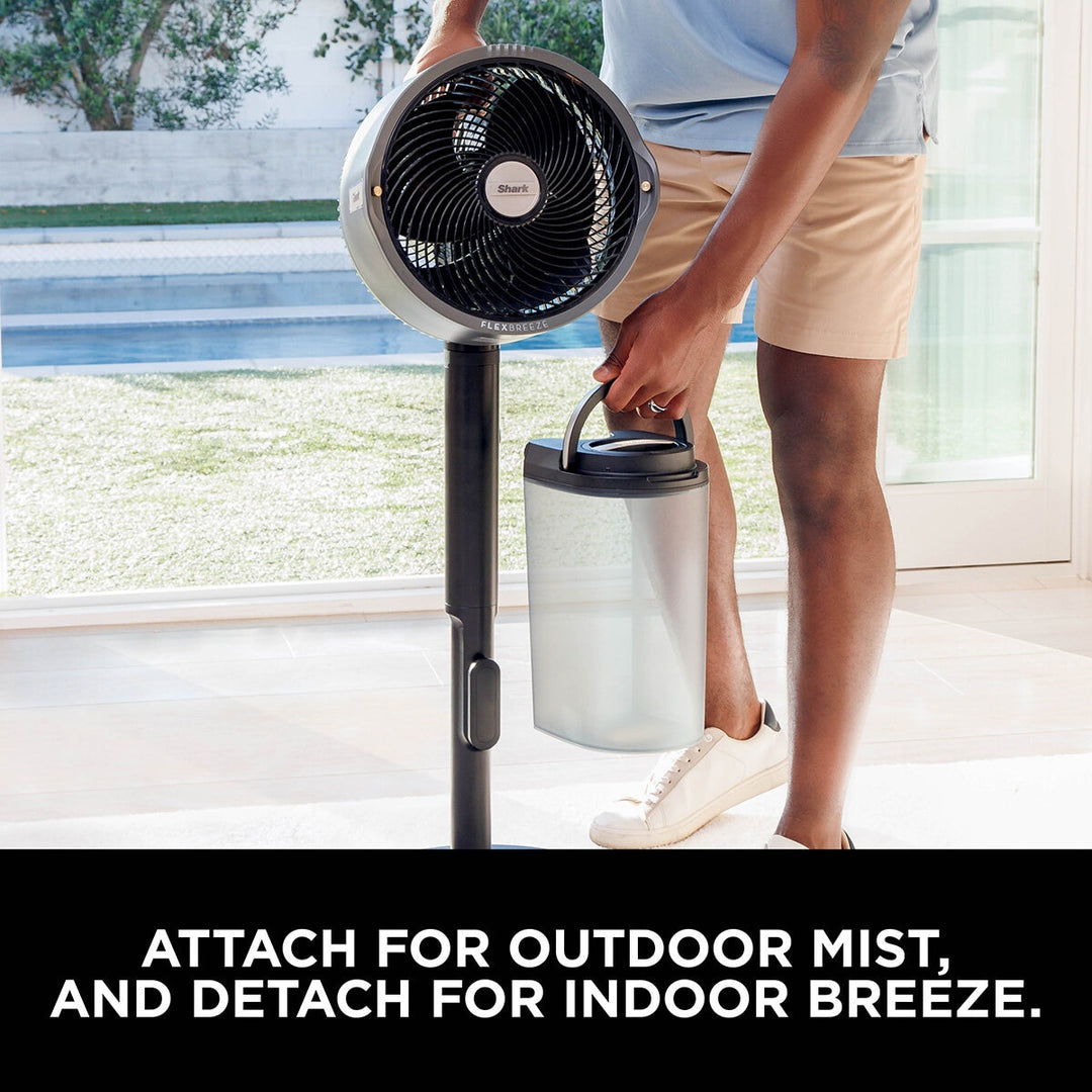 Shark FlexBreeze Pro Mist Indoor & Outdoor Fan & Outdoor Misting System, FA300UK