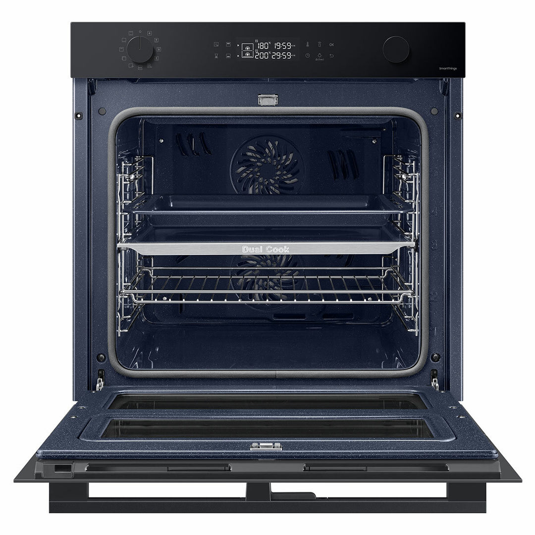 Samsung Series 4 Dual Cook Flex NV7B45305AK/U4 76L Smart Oven, A+ Rated in Clean Black