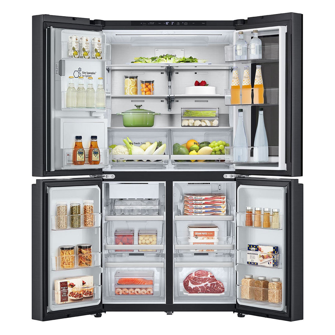 LG GMG96CRAFT Multidoor Fridge Freezer, E Rated, in Black Brushed Steel