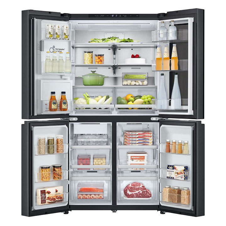 LG GMG96CRAFT Multidoor Fridge Freezer, E Rated, in Black Brushed Steel