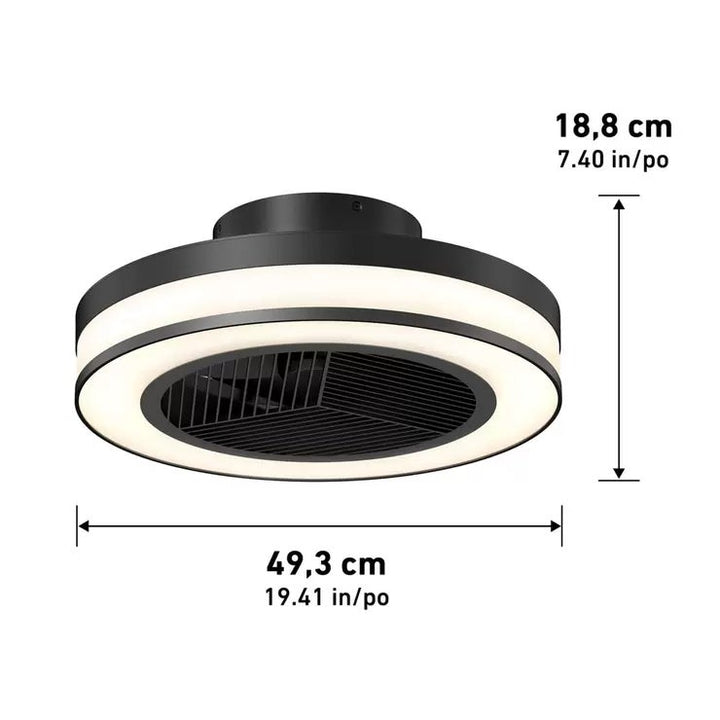 Artika Elton 19" (43cm) Fan Light with Remote Control