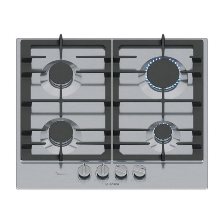Bosch Series 6, PCP6A5I90, Enamel Gas Hob in Stainless Steel