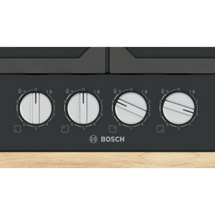 Bosch Series 6, PCP6A6I90, Enamel Gas Hob in Black