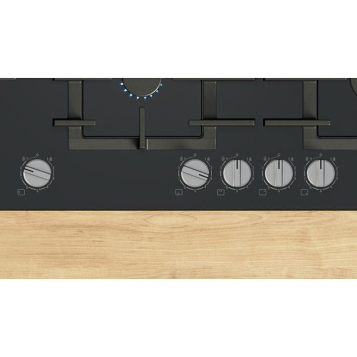 Bosch Series 6 PPM9A6I40, Tempered Glass 90cm Gas Hob in Black